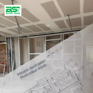 Meuble salon en placo sur-mesure