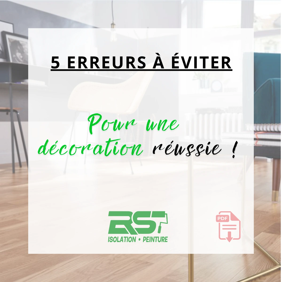 Book 5 erreurs à éviter pour une décoration réussie