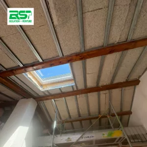 Chantier isolation rampants baume cornillane