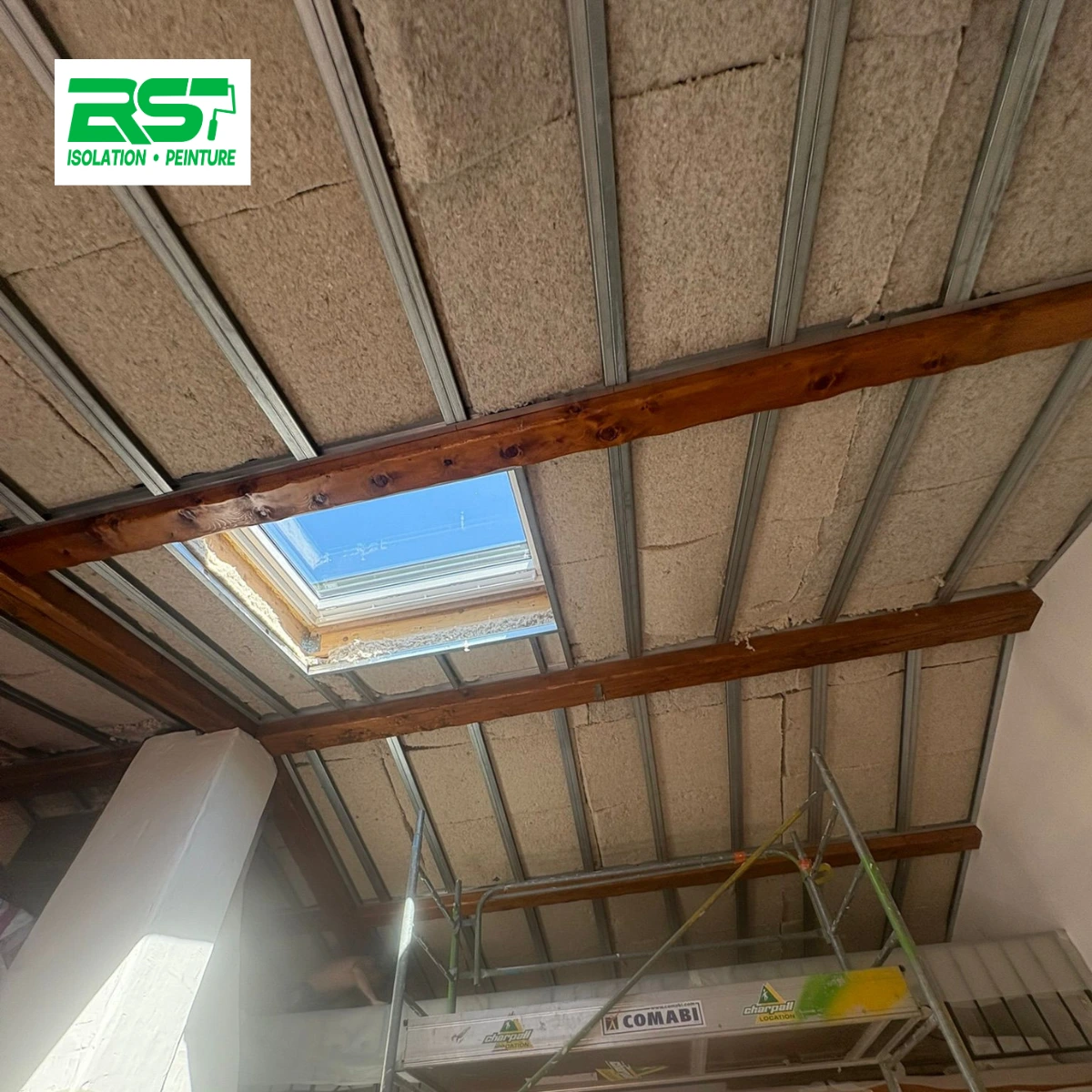 Chantier isolation rampants baume cornillane