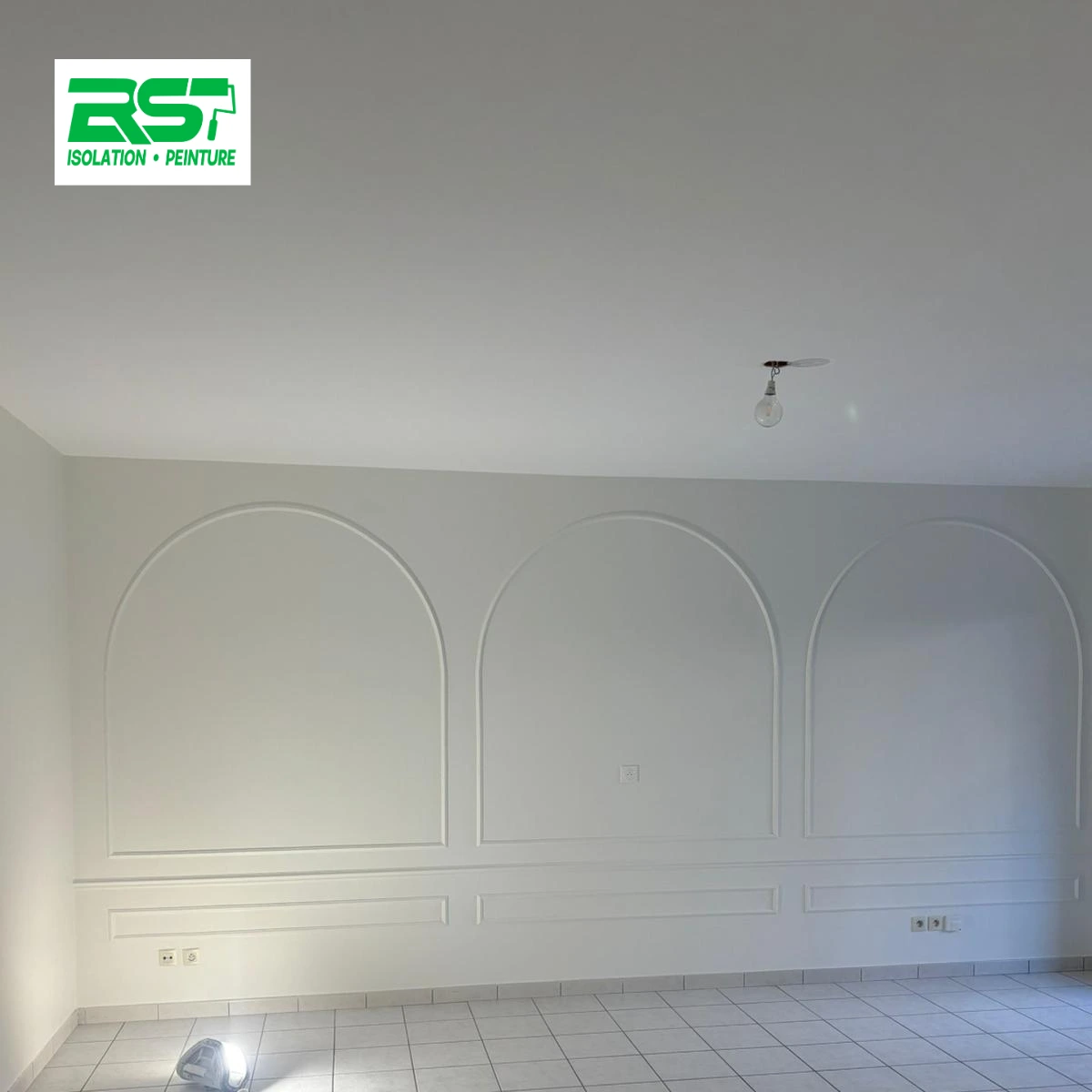 Chantier rénovation murs et plafonds valence